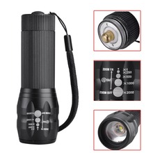 SingFire SF-508 LED 300lm 3-Mode Mini Zooming LED Flashlight Torch – Black (3 x AAA Battery)