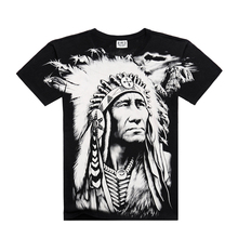 New T Shirt Cool 2015 Fashion Men’s Cotton Short-sleeve 3D Printed Indian Character Men’s T Shirt Men Tops Sport Hip Hop t Shirt