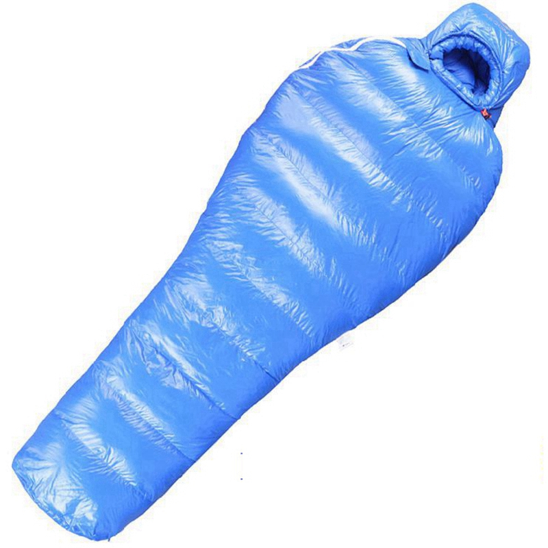 Free shipping AEGISMAX Ultralight Outdoor Mummy type White Duck Down Camping Hiking Sleeping Bag D700 Winter 700g