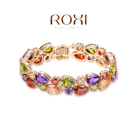 ROXI Bracelet Bracelets & Bangles 18K Gold Plated Bangle Fine Jewelry For Women Pulseras Sterling Silver Berloques De Prata 925