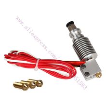 E3D V6 Extruder Hotend with 5pcs Volcano Nozzle All Metal J-head 3D printer for 1.75mm filament Nozzle 0.4/0.6/0.8/1.0/1.2mm