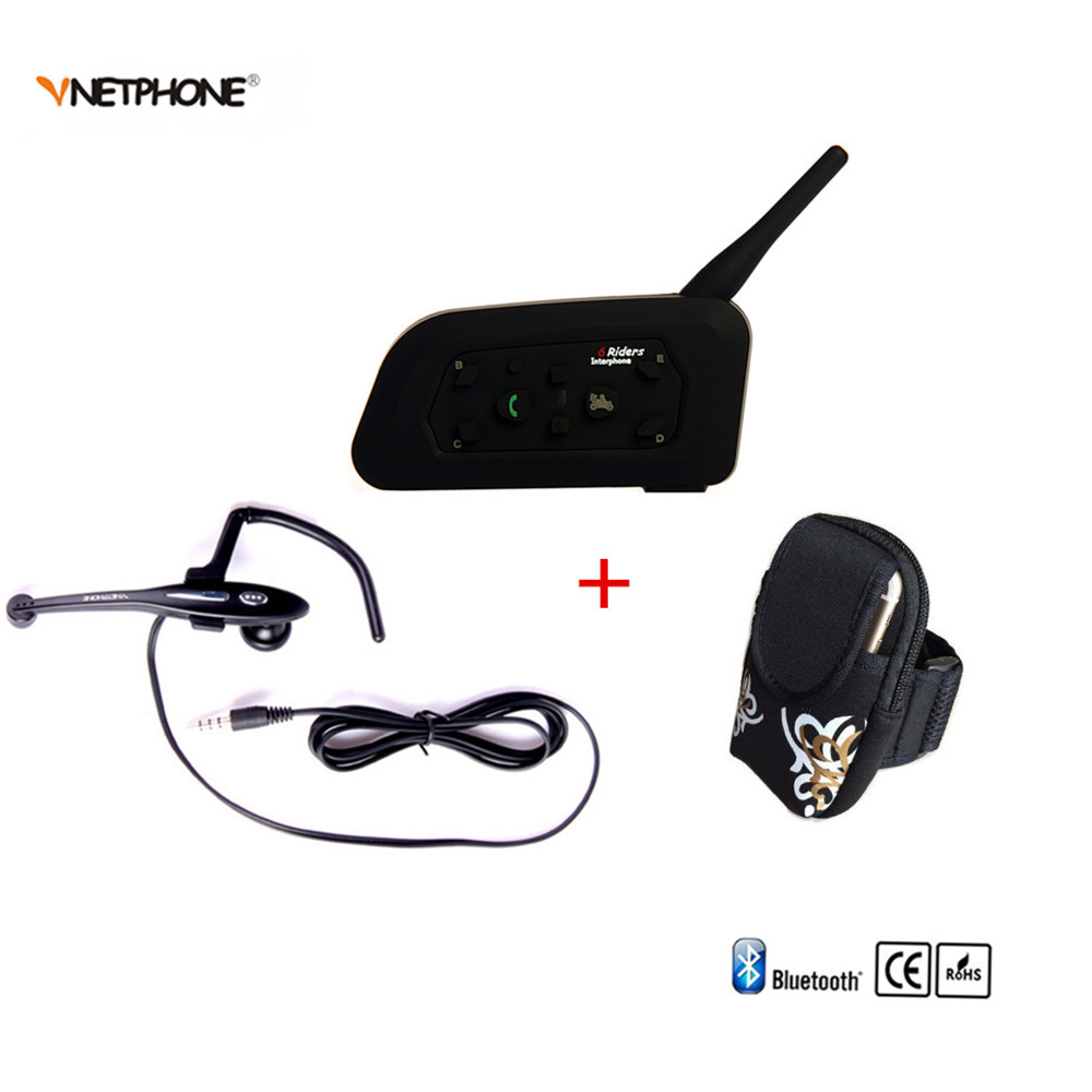 Brand 1Pcs/Lot 1200M 6 People Football Referee Earpiece V6