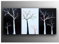 Pintura em tela abstrato preto e branco