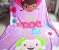 3 color New Wholesale kids girls DocMcStuffins fleece Purple blanket 110 150 160 230cm winter Summer