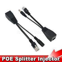 Tape Screened Power Over Ethernet POE Adapter Cable RJ45 Poe Splitter Injector Kit 5V 12V 24V