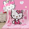 Home textiles Cartoon pattern Coral fleece blankets for children can be bed sheet the throws