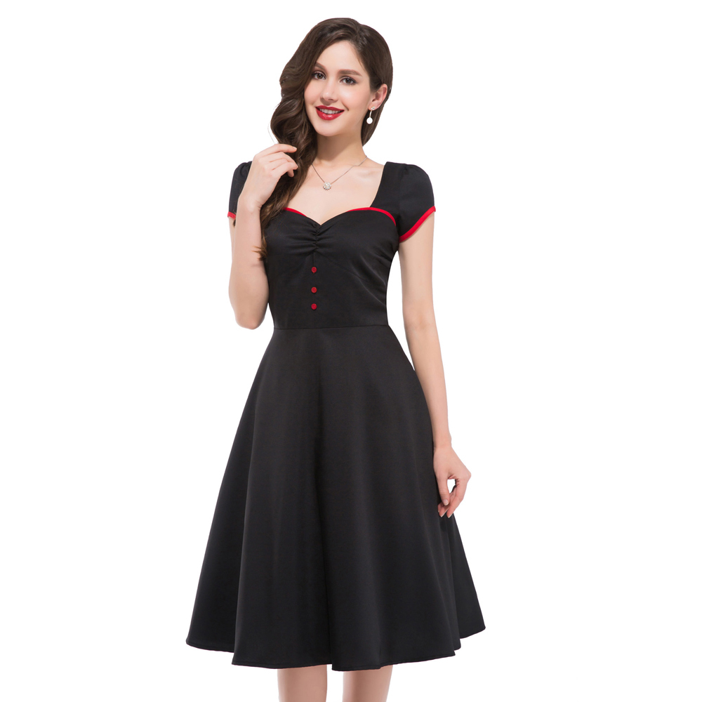 Red pin up dress crinoline