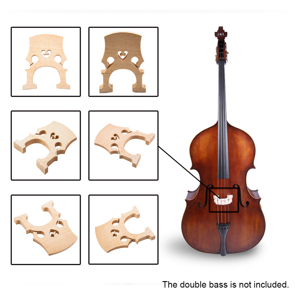 un #S 1/16 Madera violín puente arce violín código violín instrumento musical accesorios 