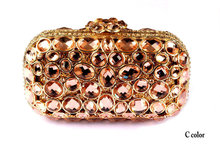 Rhinestone Evening Bags 2015 New Fashion High Quality Brand Design Crystal Fashion Small Women Bags For