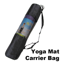 Nylon Mesh Yoga Mat Bag – Black