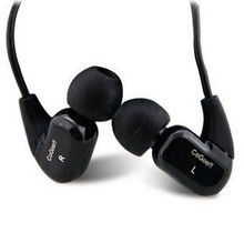 5pcs/lot Cogoo t02 in ear earphones stereo sound mobile phone computer mp3 earphones heatshrinked