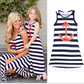 Matching Mother and Daughter Dress Sleeveless stripe Mother Daughter Clothes Family Matching Look Mom And Daughter