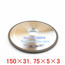 100% concentración herramientas de diamante lijadora de banda ranurado diamante muela rueda productos de carburo de especificación 150 * 31.75 * 5 * 3
