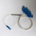 Free Shipping 10pcs lot 0 9mm Steel Tube 1x8 Mini SC UPC Fiber Optic PLC Splitter