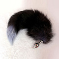 100 real photo Fox Tail Metal Butt Plug Stainless Steel Anus Sexy Tail Anal Sex Toys