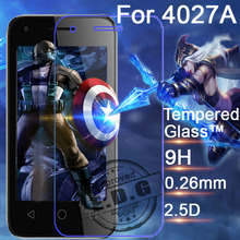 0.26mm 9H Explosion Proof Anti scratch LCD Tempered Glass Film For Alcatel One Touch PIXI 3 OT 4027A Screen Protector Film
