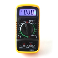 1pcs New XL830L Digital Multimeter Portable multi meter AC/DC voltage amp meter resistance tester Blue Backlight Free shipping