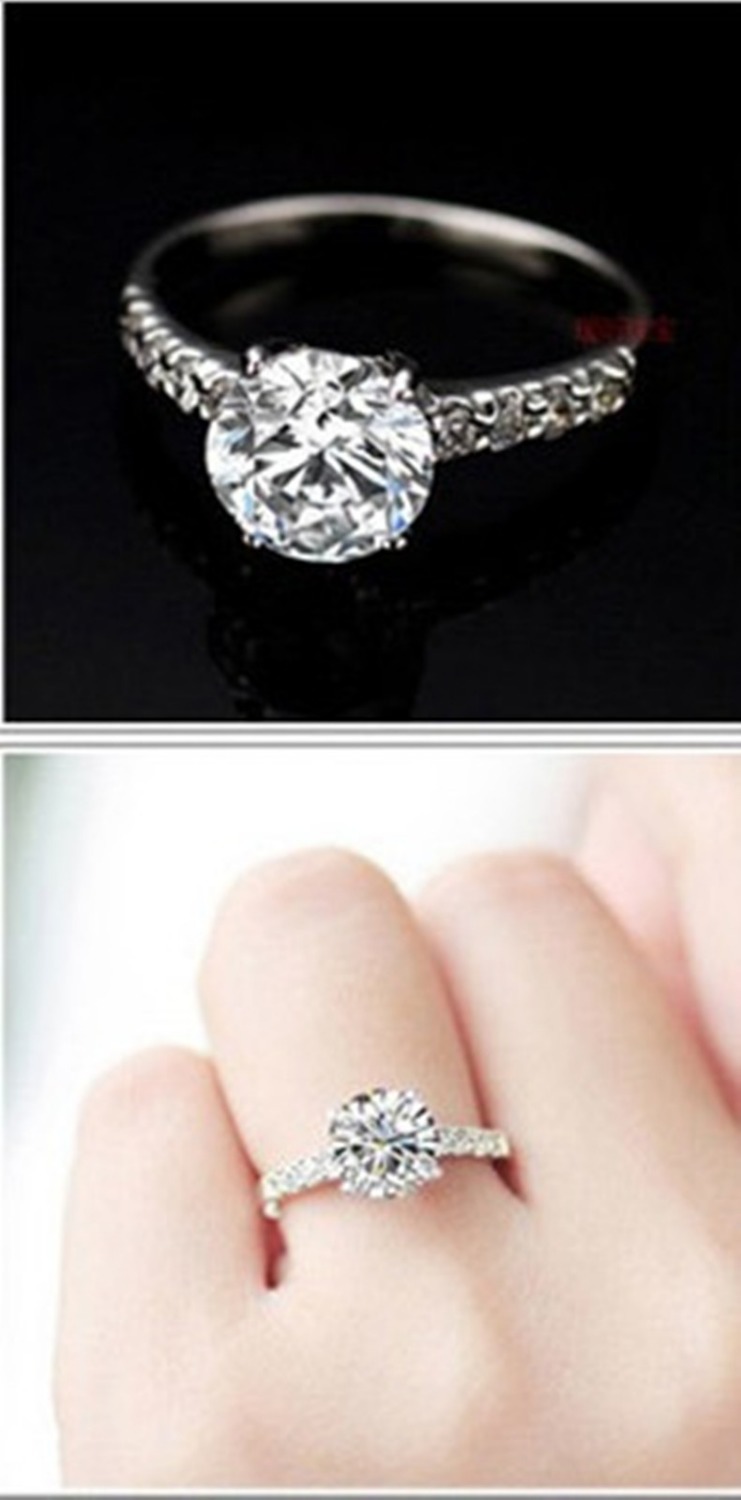 Sterling silver engagement rings ok