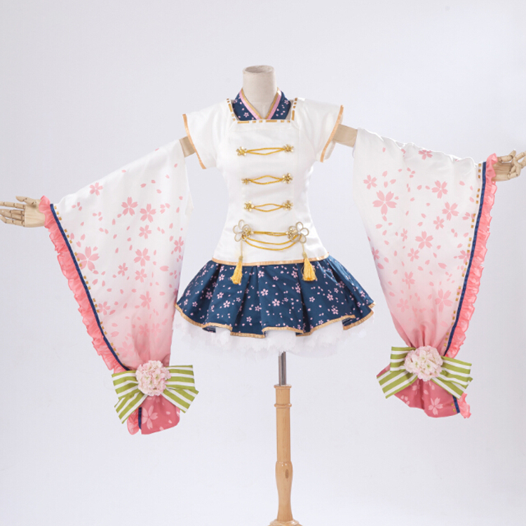 Long sleeve kimono Love Live! Hoshizora Rin Flower Elf cosplay costume Halloween Costumes for women anime clothes fancy dress