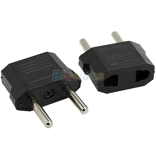 US to EU AC Power Plug Travel Converter Adapter Household Plugs 01N7 2YRQ