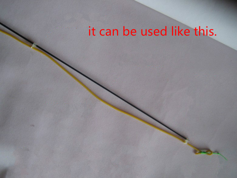 Description Picture 6 of item25m Solid Elastic Rubber Fishing Rope Diameter 2mm Tied Reinforcement Group Strapping Fishing Line Rubber Line Catching Fishes