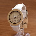 BoboBird Brand Design Women Watch Wooden Steel Case Casual Watch Leather Strap Japanese Quartz Watches Christmas