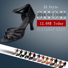 22 Style Salsa Tango Latin Ballroom Dance Shoes 7 CM Heel Height 35-41 EU Size