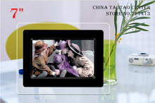 7 inch Single function Digital photo frame, hd LED screen, 480 x234 electronic photo album support (SD/ MMC/ MS/ XD)