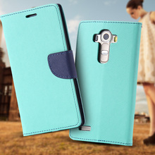 Brand PU Leather Full Cover For LG G4 Flip Phone Housing Stand Holder Cart Insert With