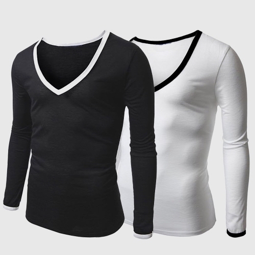 black white striped t shirt slim fitted sleeved v neck mens undershirts fashion black white striped t shirt slim fitted sleeved v neck mens undershirts fashion