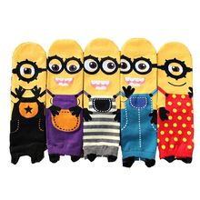 Kids Socks Boys Cotton Minion Seamless Children Socks Girls Calcetines Ninas Baby Sokken Chaussettes Hautes Enfants