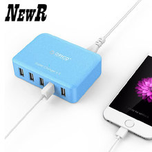 NewR UC5P-GY 5 Port Micro USB charger 40W Smart Supercharger-Gray