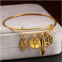 European and American fashion retro fashion style bracelet jewelry metal bracelet leaves flowers more hypoallergenic accessories
