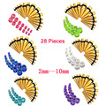 14Pair Ear Plugs Tunnel Acrylic Tapers Gauge 2 10mm Stretcher Plug Kit Piercing Women Men Body