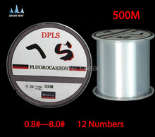 2015 new Available 500M Fluorocarbon Fishing Line 0.148-0.467mm  7-42LB Carbon Fiber Leader Line brand fly fishing line pesca