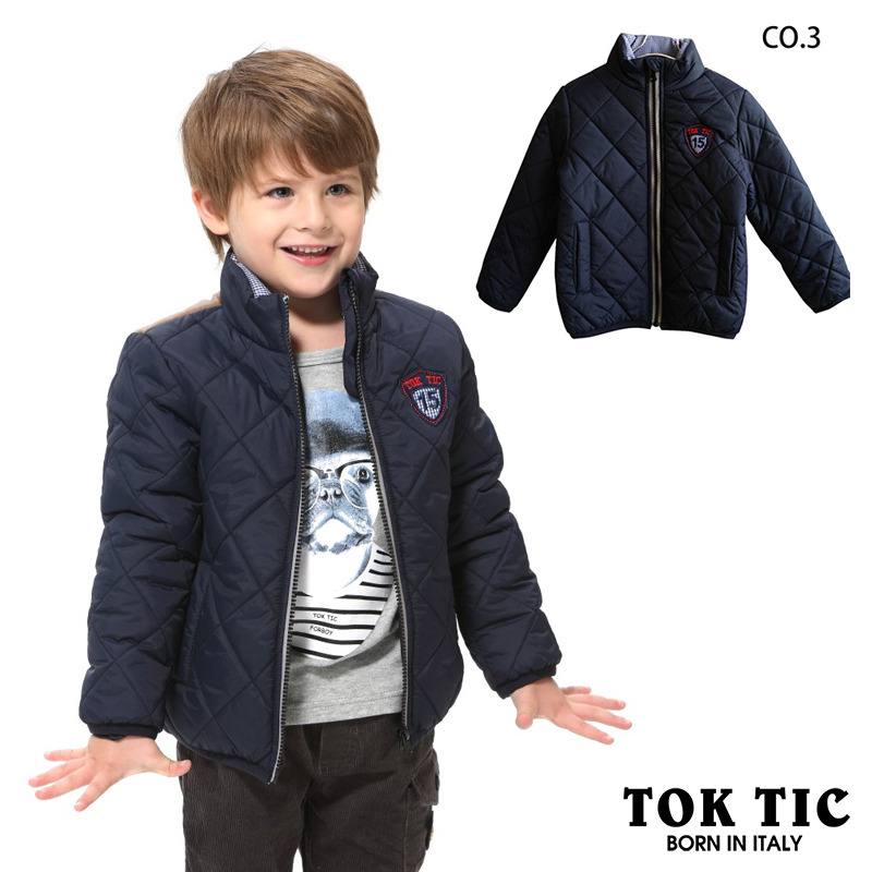 TOKTIC Brand children boy long sleeve lattice coat kids winter autumn fashion casual warm jacket boy