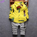 Hot Sale 2016 Handsome Boy Clothing Set Autumn Spring Cotton Children Suits Baby boys 2pcs Sets