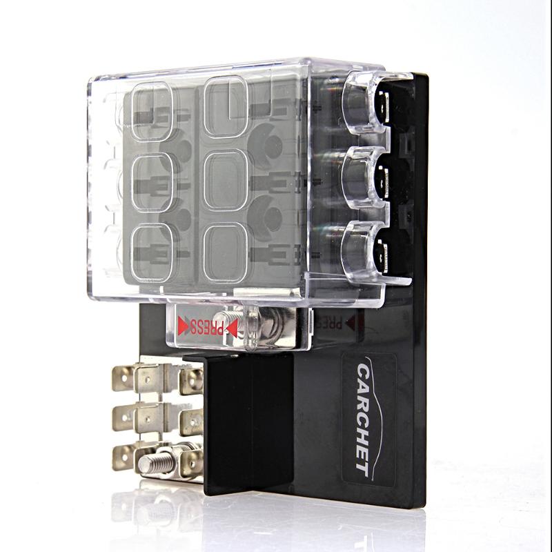 CQ814 Block Holder Circuit Fuse Box with Cover for Auto Vehicle Car Truck