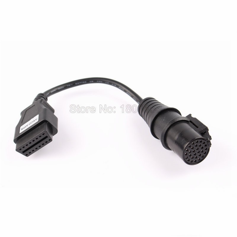 Plug & Play 40cm OBD2 Service Adapter 16pin >>> Iveco 30pin 