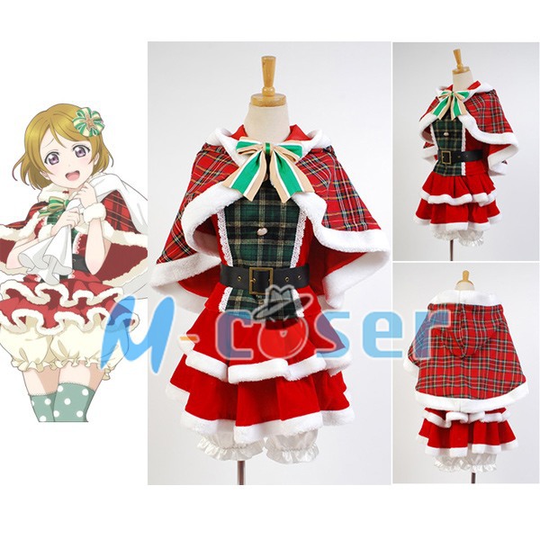 LoveLive! Hanayo Koizumi Christmas Uniform Cloack Cosplay Costume Halloween New Arrival