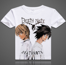 Free Shipping Death Note t shirt sleeve t-shirt L Lawliet tee shirt Japanese anime high elastic tshirt