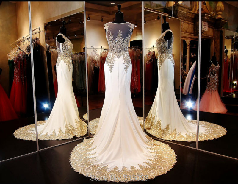 gold wedding gowns for sale