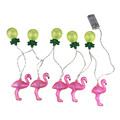 1X1 6M 10pcs Flamingo With Pineapple Fairy lighting Lanterns String Lights Fruit Patio Garland Garden Festival