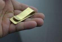 Edc Stainless steel coin gold copper money clips metal metallic hollow holder for mens money purse