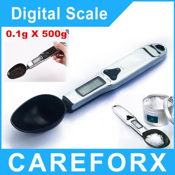 Free Shipping 500 x 0 1g Digital Spoon Scale Spoon kitchen scale Lab Gram Scale