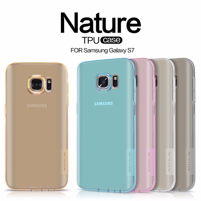 NILLKIN Природа ТПУ Прозрачный мягкий чехол для Samsung Galaxy S7 Серии Люксовый бренд с в розницу пакет