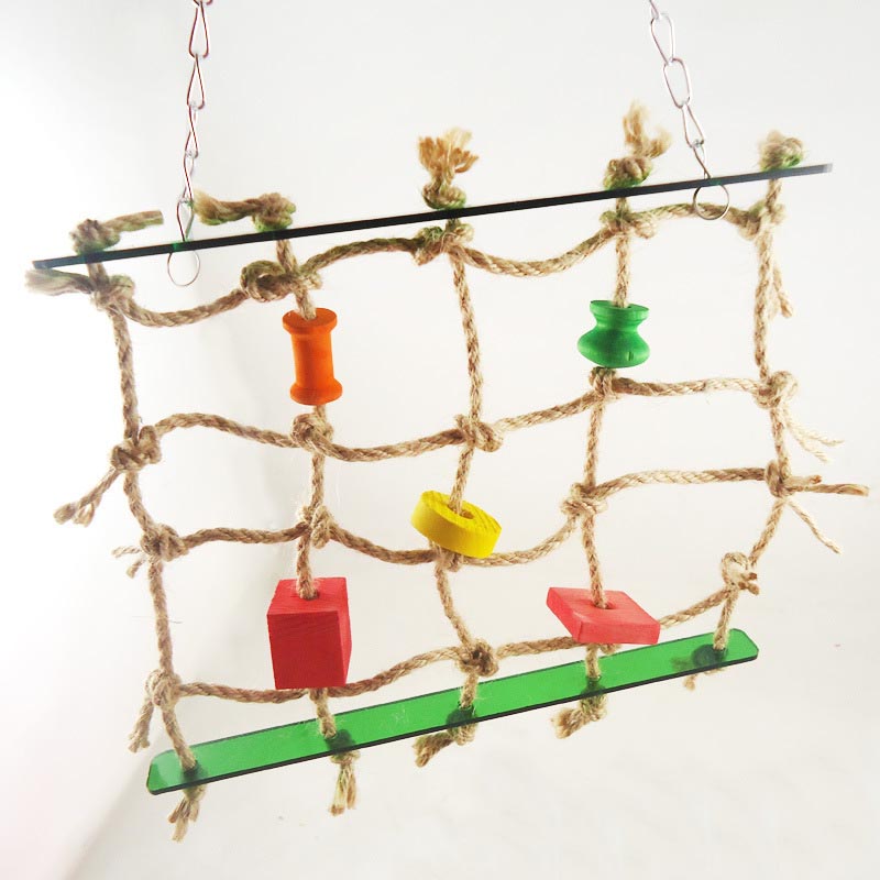 High Grade Pet Birds Toys Chew toy hemp rope Climb...