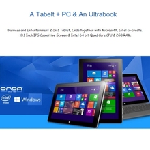 ONDA V101w 32GB ROM 2GB RAM 10 1 Windows 8 1 Tablet PC for Intel Z3735F