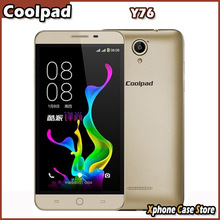 Original Coolpad Y76 8GBROM 1GBRAM Smartphone 5.5 inch Android 4.4 MSM8916 Quad Core 1.2GHz Support GPS A-GPS GSM&WCDMA&FDD-LTE