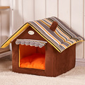 Cute House Dog Bed Pet Bed Warm Soft Dogs Kennel Dog House Pet Sleeping Bag Cat